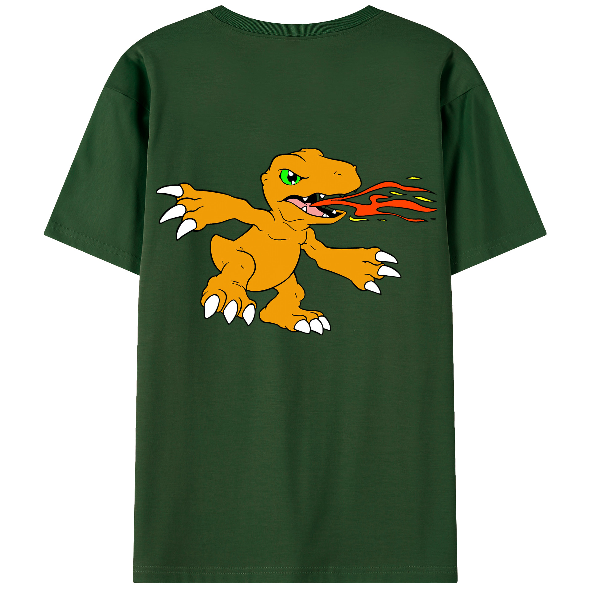 （画像用） Digimon デジタルモンスター/デジモン 綿100％半袖Tシャツ（背面プリント）